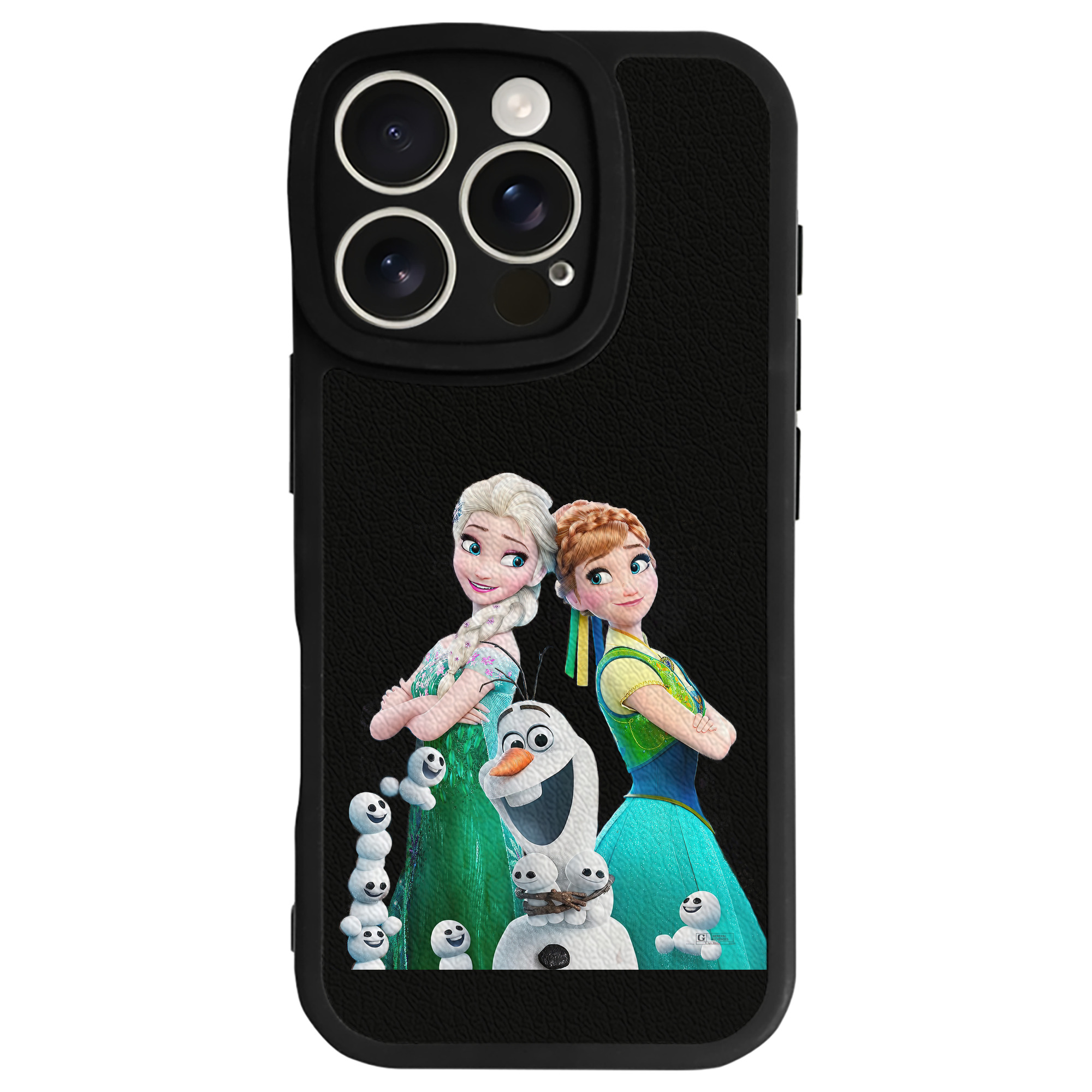 （画像用） アナと雪の女王 アンナ エルサ Frozen Anna Elsa 【iPhone 16シリーズ対応】シリコンスマホケース（レザー調） 材質：シリコン